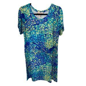 Philosophy Women's Colorful Peacock Aqua Dress  Varies  NWT